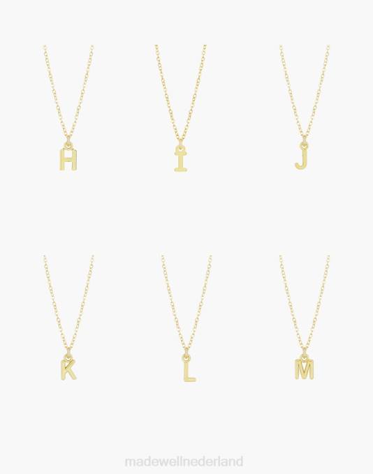 accessoires letter B ZVH61506 Madewell katie dean sieraden initiële ketting vrouwen