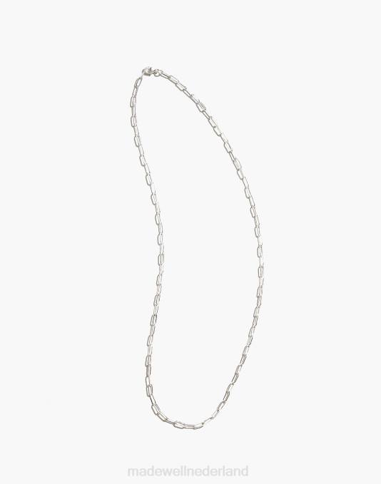 accessoires zilver ZVH61889 Madewell maslo sieraden getrokken kabelketting sterling vrouwen