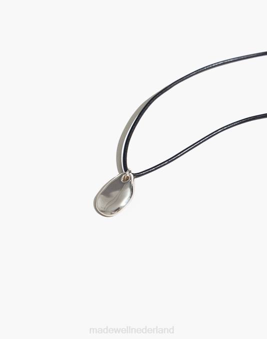 accessoires zilver ZVH61895 Madewell maslo sieraden kiezel hanger ketting sterling koord vrouwen accessoires zilver ZVH61895 Madewell maslo sieraden kiezel hanger ketting sterling koord vrouwen