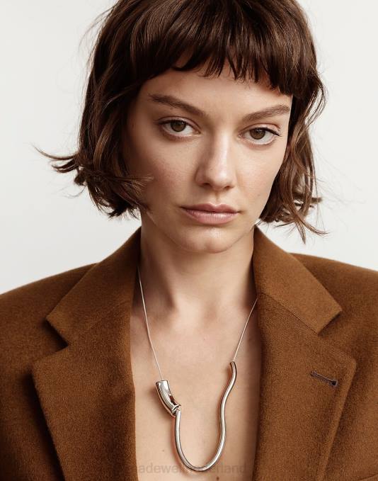 accessoires zilver ZVH61900 Madewell maslo sieraden bevatten een blokketting vrouwen