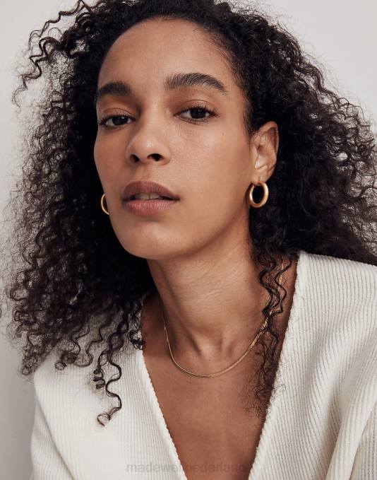 juwelen 14k goud ZVH6949 Madewell delicate collectie demi-fijne skinny visgraatketting vrouwen