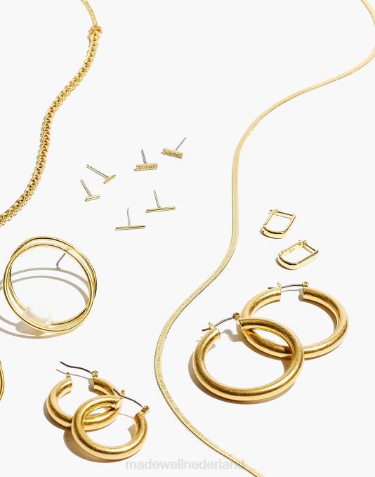 juwelen 14k goud ZVH6949 Madewell delicate collectie demi-fijne skinny visgraatketting vrouwen