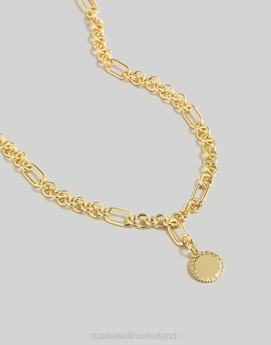 juwelen bleek goud ZVH6954 Madewell zon hanger lariat ketting vrouwen