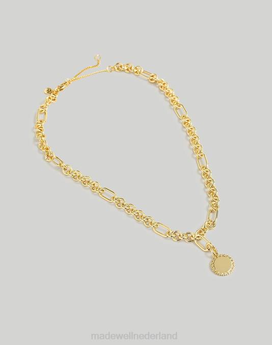 juwelen bleek goud ZVH6954 Madewell zon hanger lariat ketting vrouwen
