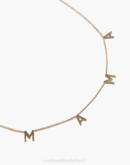 juwelen goud ZVH61345 Madewell bychari essentiële mama ketting vrouwen