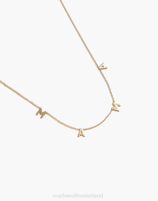 juwelen goud ZVH61363 Madewell bychari fijne mama ketting vrouwen