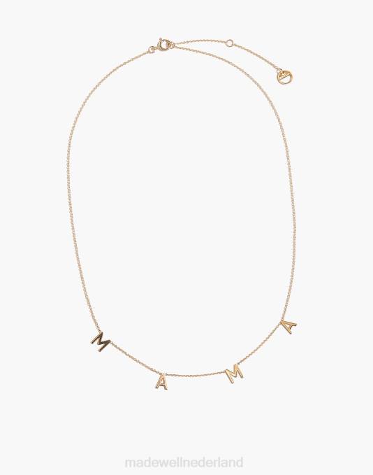 juwelen goud ZVH61363 Madewell bychari fijne mama ketting vrouwen