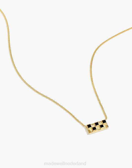 juwelen goud ZVH61535 Madewell studio grun schaakketting vrouwen