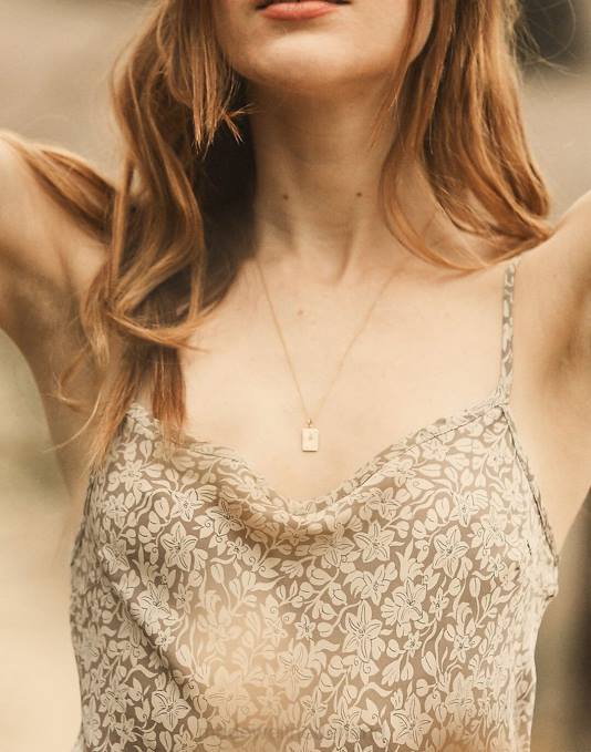 juwelen goud ZVH61769 Madewell Kinn North Star diamanten hanger 20'' ketting vrouwen