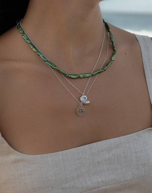 juwelen goud ZVH61931 Madewell Muns Sirena parelketting vrouwen