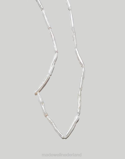 juwelen goud ZVH61941 Madewell Muns Sofia parelketting vrouwen