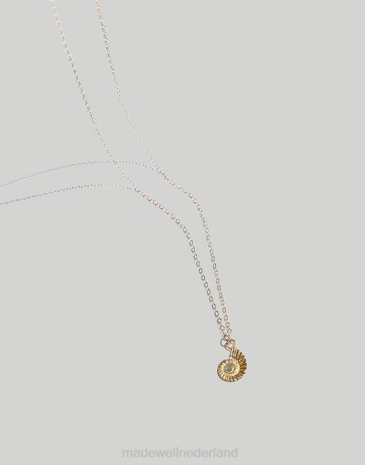 juwelen goud ZVH61946 Madewell Muns Caracol ketting vrouwen