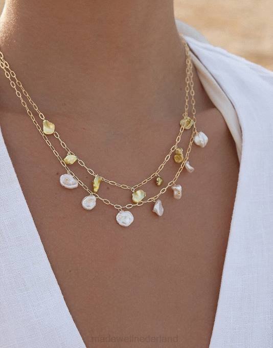 juwelen goud ZVH61953 Madewell Muns orilla charme ketting vrouwen