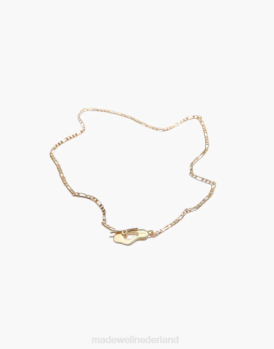 juwelen goud ZVH62003 Madewell muns agua ketting vrouwen