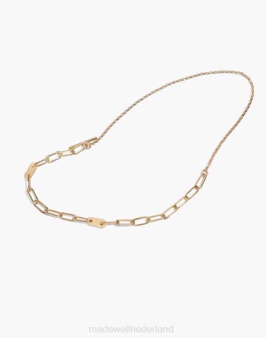 juwelen goud ZVH62275 Madewell Soko delicate ellipsvormige halsketting vrouwen