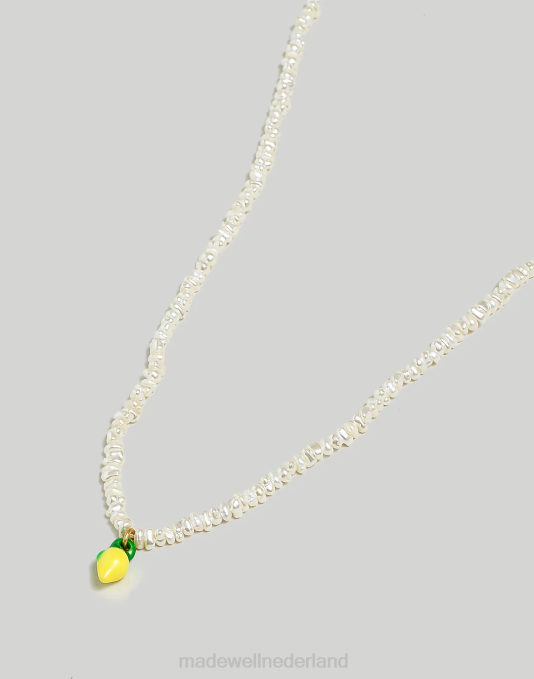 juwelen kamille ZVH6966 Madewell emaille citroen hanger ketting vrouwen