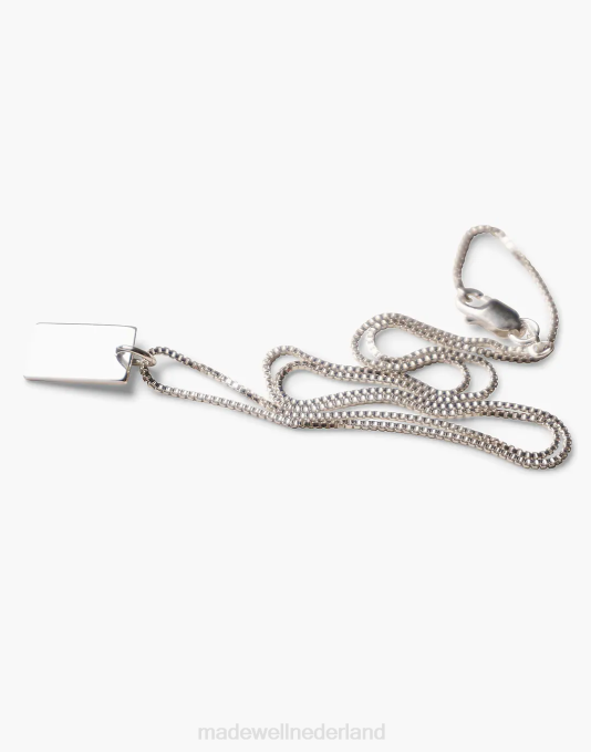 juwelen letter A ZVH61400 Madewell Charlotte Cauwe Studio briefstempel tag ketting vrouwen