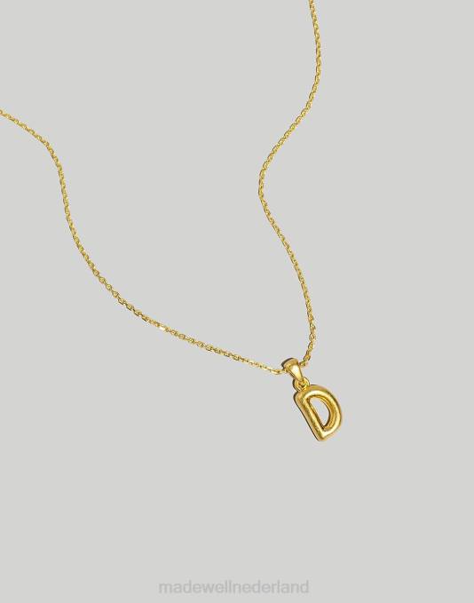 juwelen letter u ZVH6956 Madewell gezwollen letter hanger ketting vrouwen