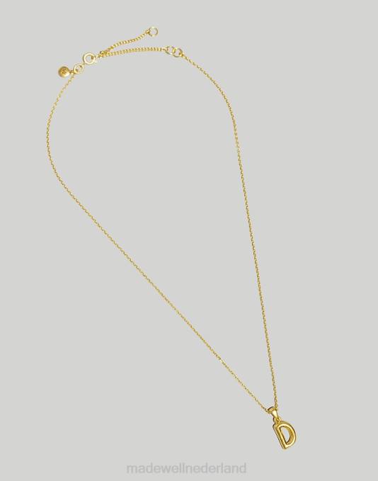 juwelen letter u ZVH6956 Madewell gezwollen letter hanger ketting vrouwen