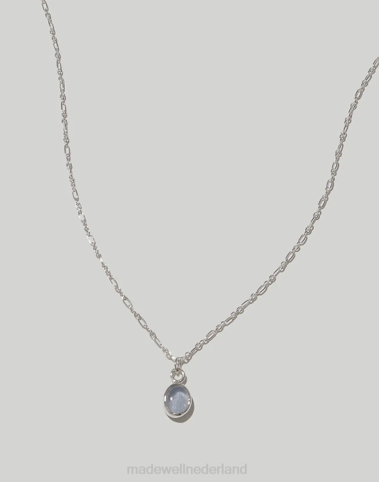juwelen lichtblauw ZVH61800 Madewell cled ovale charme ketting vrouwen