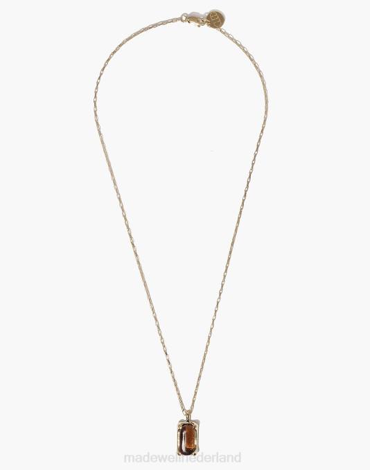 juwelen lichtbruin ZVH61810 Madewell cled prisma ketting vrouwen
