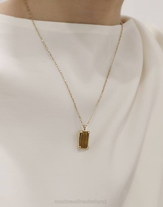 juwelen lichtbruin ZVH61810 Madewell cled prisma ketting vrouwen