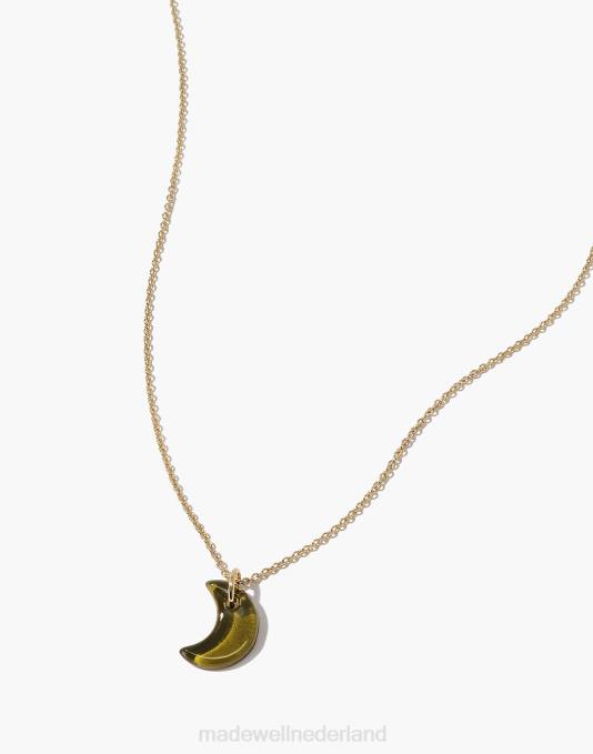 juwelen lichtbruin ZVH61815 Madewell cled maan charme ketting vrouwen