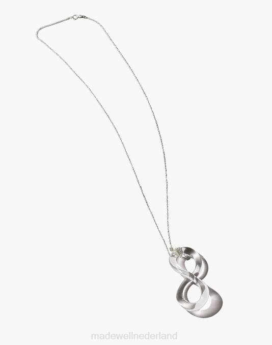juwelen één kleur ZVH61471 Madewell Jane d'arensbourg ketting met duidelijke mobius hanger vrouwen