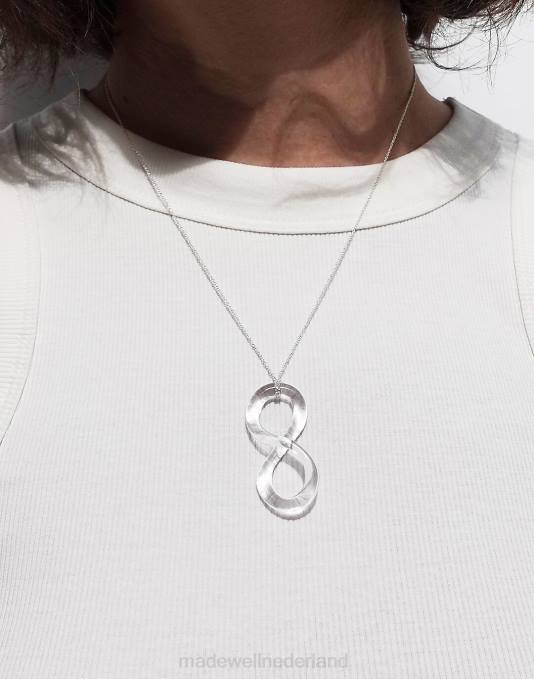 juwelen één kleur ZVH61471 Madewell Jane d'arensbourg ketting met duidelijke mobius hanger vrouwen