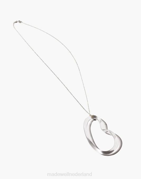 juwelen één kleur ZVH61478 Madewell Jane d'arensbourg ketting met heldere bonenhanger vrouwen