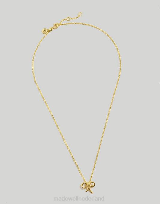 juwelen vintage goud ZVH6935 Madewell boog hanger ketting vrouwen