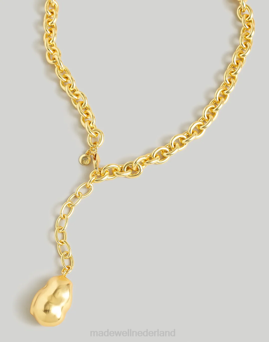juwelen vintage goud ZVH6945 Madewell gegoten parel dikke ketting lariat ketting vrouwen