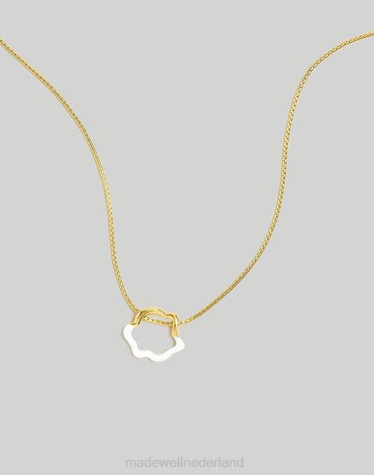 juwelen vuurtoren ZVH6965 Madewell Geëmailleerde golvende ketting met hanger vrouwen