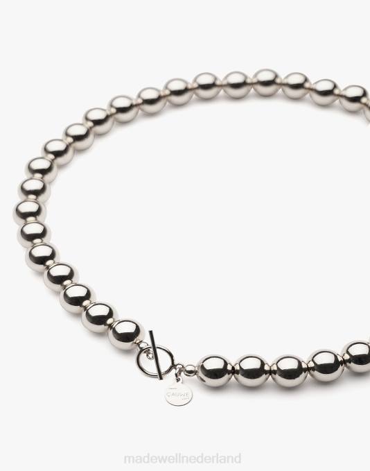 juwelen zilver ZVH61387 Madewell Charlotte Cauwe studio kralenketting 10 mm vrouwen