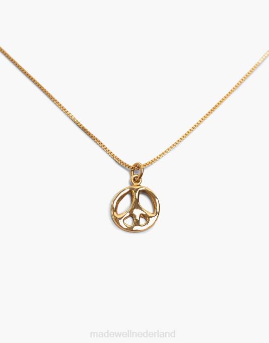 juwelen zilver ZVH61402 Madewell Charlotte Cauwe Studio 1969 vredesteken ketting vrouwen