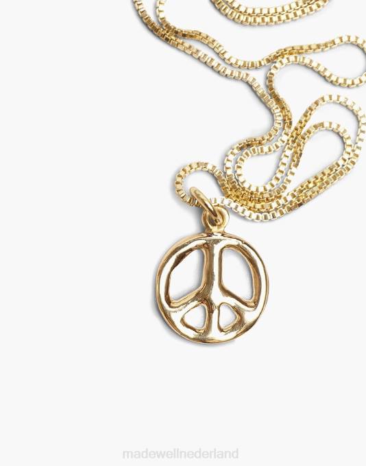 juwelen zilver ZVH61402 Madewell Charlotte Cauwe Studio 1969 vredesteken ketting vrouwen
