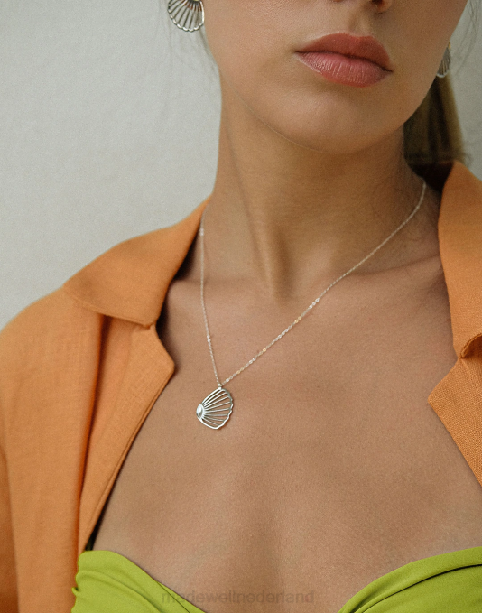 juwelen zilver ZVH61986 Madewell Muns concha ketting vrouwen
