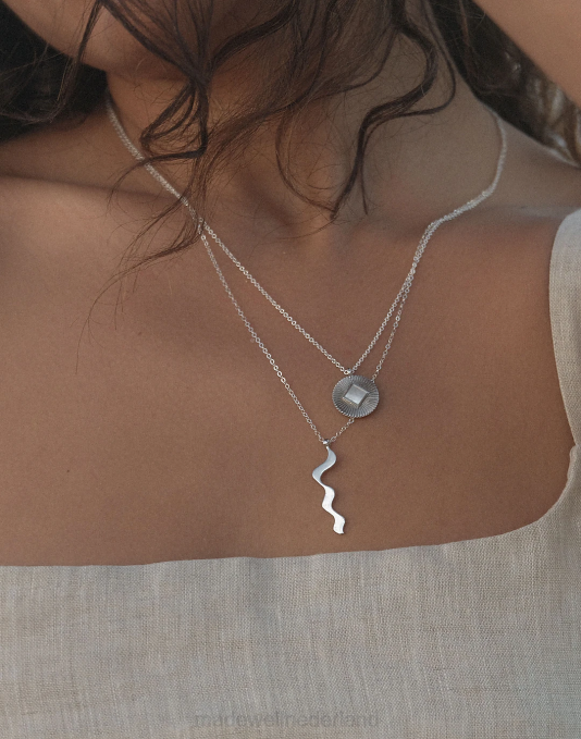 juwelen zilver ZVH62000 Madewell Muns Hito ketting vrouwen