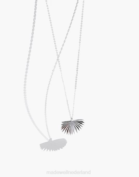 juwelen zilver ZVH62002 Madewell Muns Palma ketting vrouwen