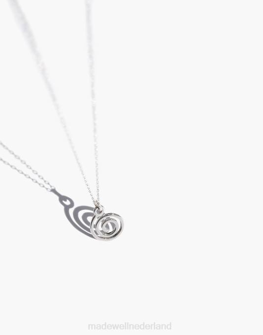 juwelen zilver ZVH62008 Madewell Muns espiral ketting vrouwen