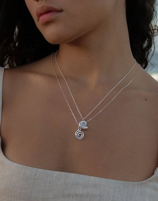juwelen zilver ZVH62008 Madewell Muns espiral ketting vrouwen
