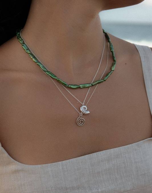 juwelen zilver ZVH62008 Madewell Muns espiral ketting vrouwen