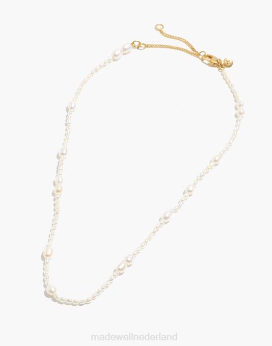 juwelen zoetwaterparel ZVH6959 Madewell choker ketting met gemengde parels vrouwen