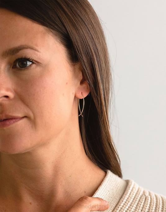 accessoires goud ZVH61439 Madewell sheena marshall sieraden klaproos oorbellen vrouwen