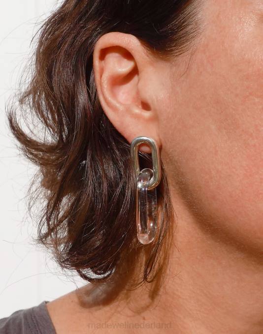 juwelen duidelijk ZVH61460 Madewell Jane d'arensbourg ovale kettingoorknopjes vrouwen