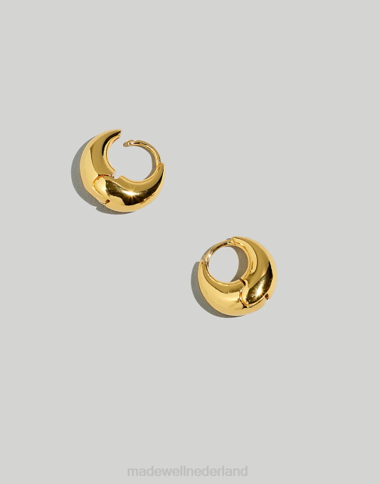 juwelen gepolijst goud ZVH6898 Madewell gezwollen oorringen vrouwen juwelen gepolijst goud ZVH6898 Madewell gezwollen oorringen vrouwen