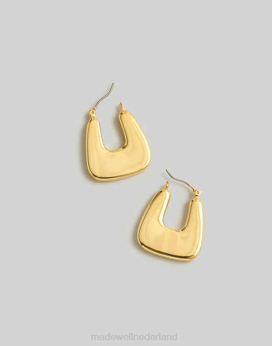 juwelen gepolijst zilver ZVH6875 Madewell dikke driehoekige oorringen vrouwen