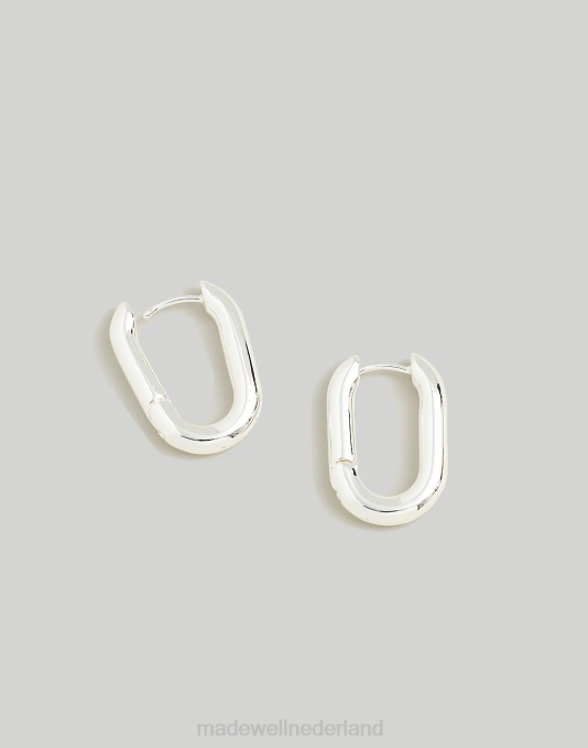 juwelen gepolijst zilver ZVH6896 Madewell karabijnhaak oorringen vrouwen juwelen gepolijst zilver ZVH6896 Madewell karabijnhaak oorringen vrouwen