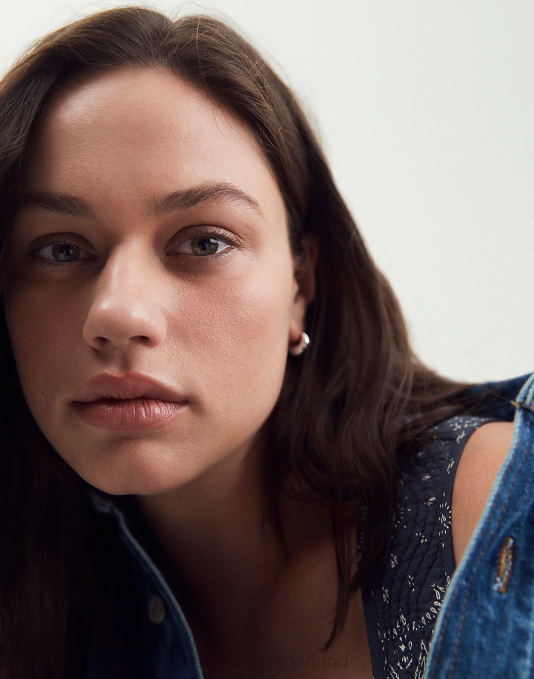 juwelen gepolijst zilver ZVH6899 Madewell gezwollen oorringen vrouwen