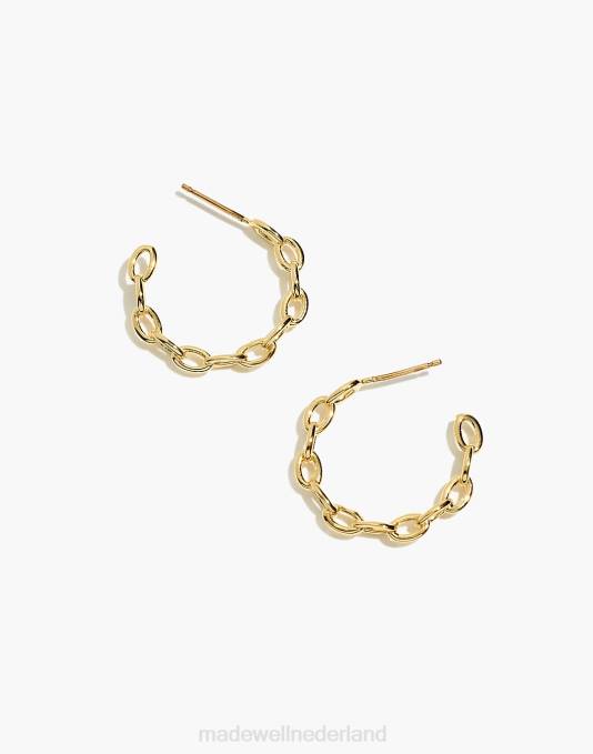 juwelen goud ZVH61562 Madewell studio grun kabelhoepeloorbellen vrouwen